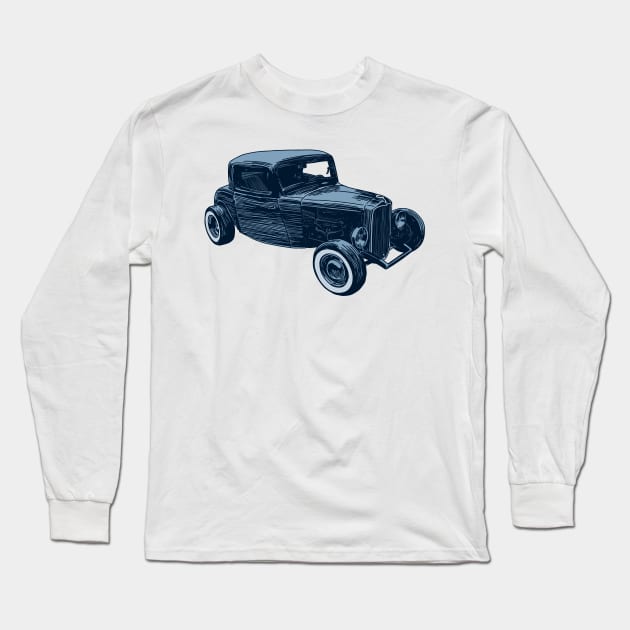 Hot Rod Long Sleeve T-Shirt by nerdgonalley